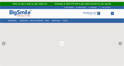 Desktop Screenshot of bigsmile.co.in